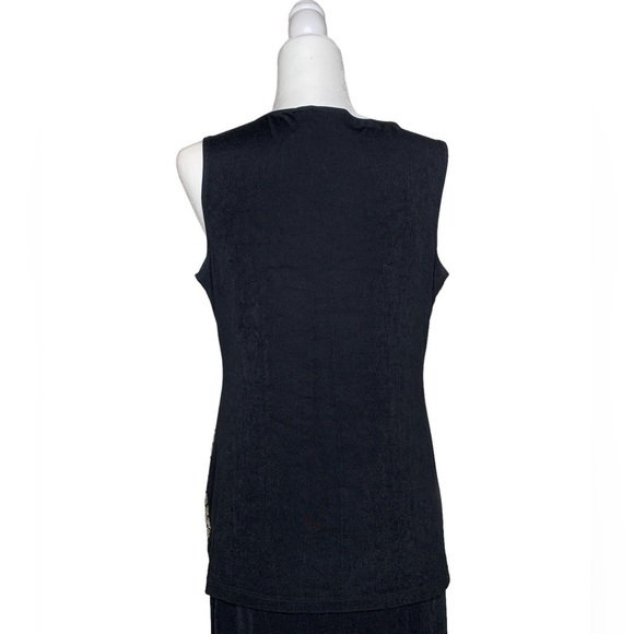 Chico's Travelers Classic Chain Mesh Tank Size 1 - Picture 3 of 6